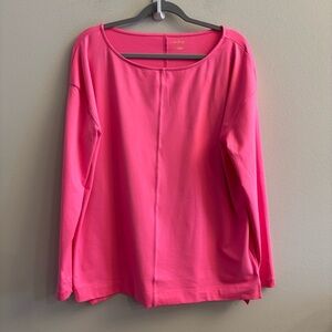 LILLY PULITZER Women's NWT Karessa UPF 50+ long-sleeve pink top - L ($118 RV)
